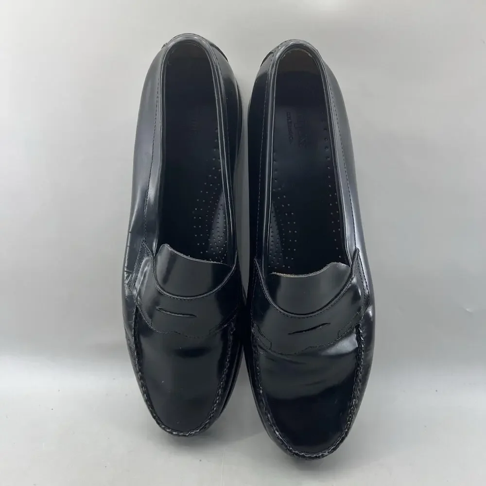 G.H. Bass Weejuns Logan Penny Loafers Men Size 15 3E Black Leather Slip On Shoes